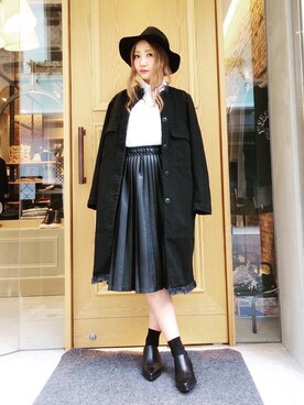 「VINCA（ヴィンカ）のアイテム（その他アウター）」を使った、Chappyさん（レディース・157cm）の秋コーディネート