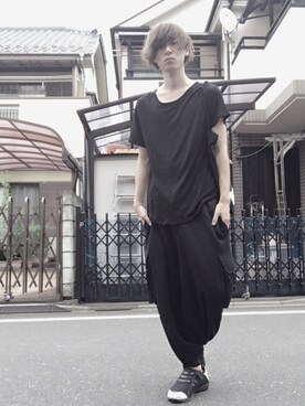 「JOHN LAWRENCE SULLIVAN accessory（ジョンローレンスサリバンアクセサリー）のアイテム」を使った、はたCさん（メンズ・177cm）の夏コーディネート