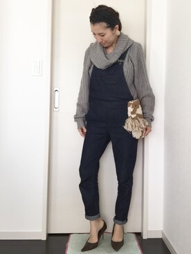 「ミカヅキモモコ（ミカヅキモモコ）のアイテム（ピアス（両耳用））」を使った、Riiisaさん（レディース・158cm）の秋コーディネート