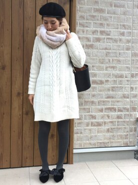 「JELLY BEANS」｜「アイテム（帽子）」を使った、Riiisaさん（レディース・158cm）の秋コーディネート