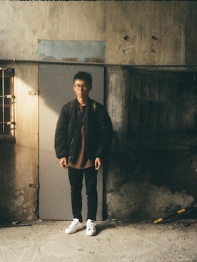 「Ed Hardy（エドハーディー）のアイテム（バッグ）」を使った、Zacharyさん（メンズ・170cm）の夏コーディネート