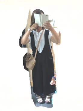 「CANOEのアイテム」を使った、E☺︎Hさん（レディース・158cm）の夏コーディネート