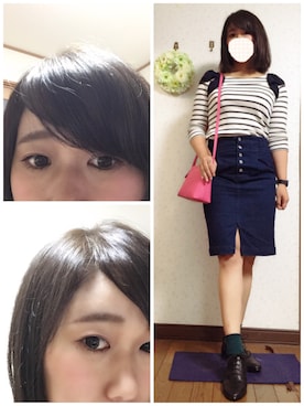 「アイテム（アナログ腕時計、ブルー系）」を使った、ysm☻さん（レディース・157cm）の秋コーディネート