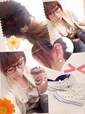 「KIKKA THE DIARY OF（キッカ　ザ　ダイアリー　オブ）のアイテム（ジャケット/アウター）」を使った、てなす☻さん（レディース・151cm）の夏コーディネート