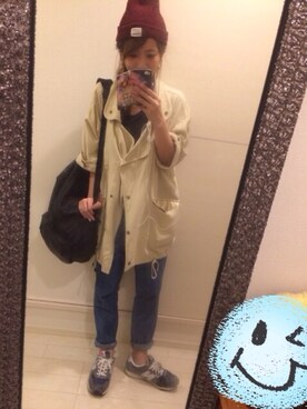 「KIKKA THE DIARY OF（キッカ　ザ　ダイアリー　オブ）のアイテム（ジャケット/アウター）」を使った、てなす☻さん（レディース・151cm）の秋コーディネート