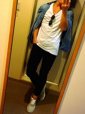 「omake（オマケ）のアイテム」を使った、Takayaさん（メンズ・170cm）の秋コーディネート