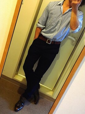 「omake（オマケ）のアイテム」を使った、Takayaさん（メンズ・170cm）の秋コーディネート