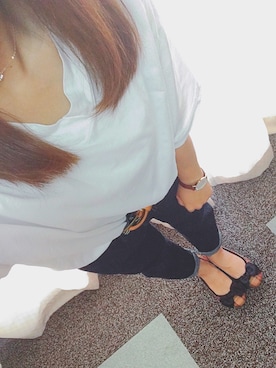 「デニムテーパード」｜まよ ちゃんさん（レディース・148cm）の秋コーディネート