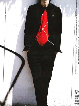 「MSGM（エムエスジーエム）のアイテム（ニット/セーター）」を使った、ROD-2011さん（メンズ・175cm）の冬コーディネート