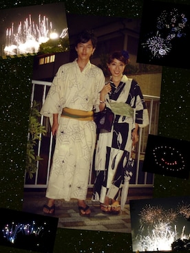 「下駄」｜インスタ→bz178koshu47さん（レディース・159cm・30代）の夏コーディネート