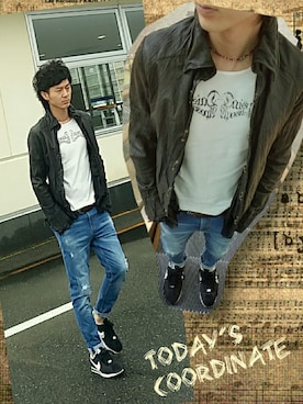 「アイテム（ピアス（片耳用））」を使った、インスタ→bz178koshu47さん（メンズ・170cm・30代）の春コーディネート