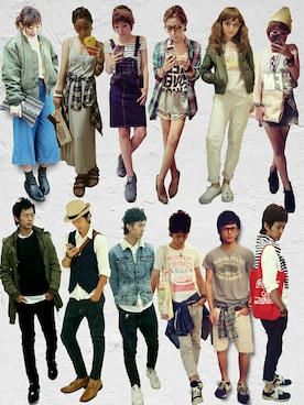 「カップルコーデ」｜インスタ→bz178koshu47さん（レディース・159cm）の春コーディネート