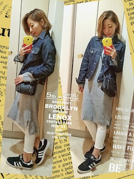 「ロングニットワンピ」｜インスタ→bz178koshu47さん（レディース・159cm）の冬コーディネート