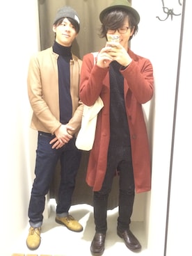 かにちんさん（メンズ・173cm）の冬コーディネート