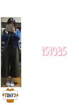 「179/WG NICOLE CLUB（イチナナキュウ/ダブルジー）のアイテム（ジャケット/アウター）」を使った、s aさん（レディース・160cm）の秋コーディネート