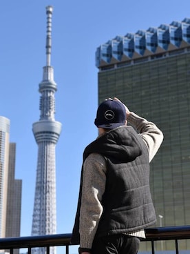 「東京旅行」｜iHさん（メンズ・170cm）の冬コーディネート