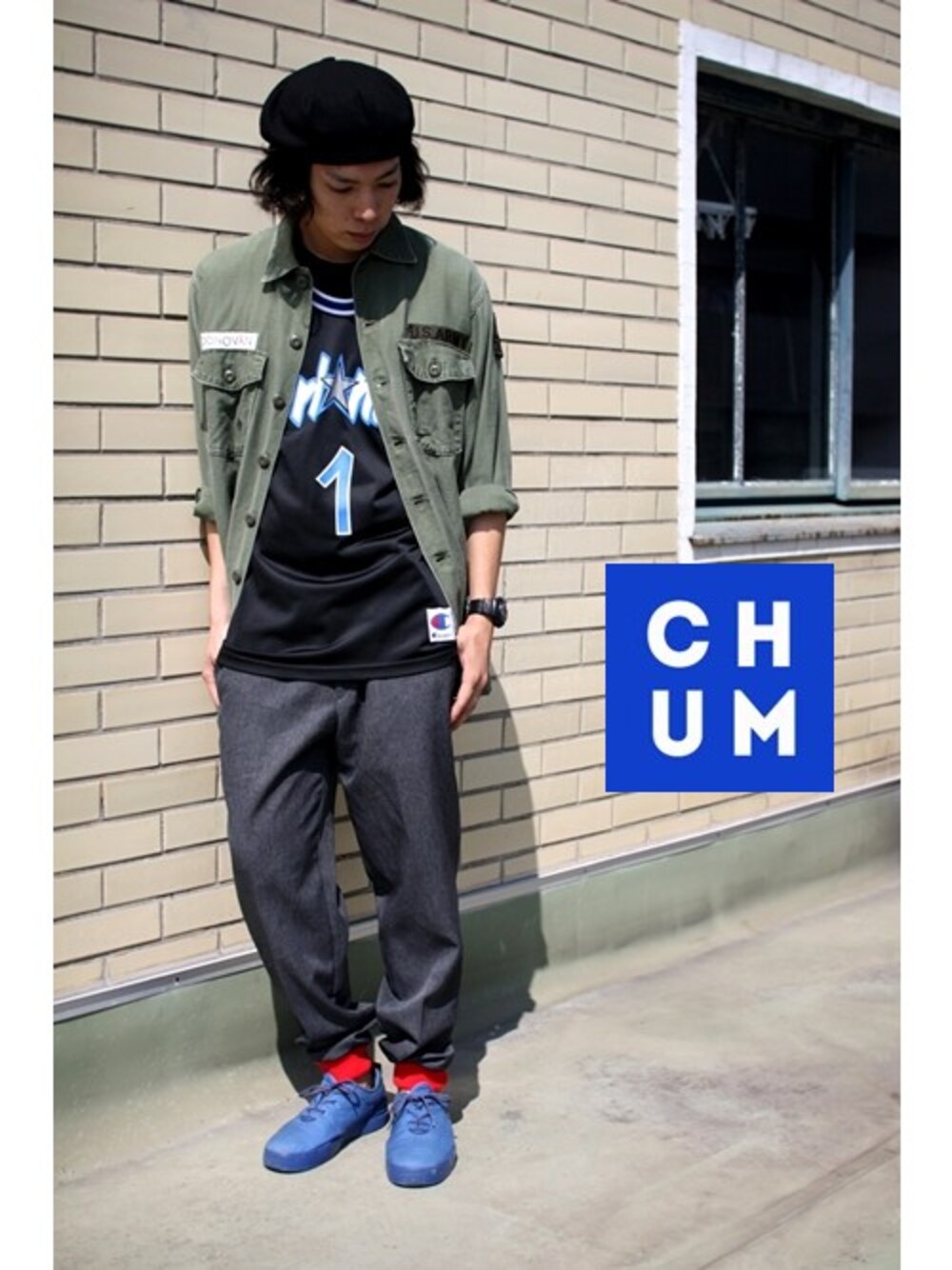 chum-kenさんの「古着 70年代 US ARMY ファティーグシャツ」を使ったコーディネート