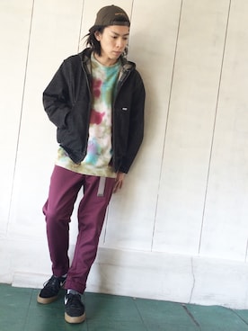「Carhartt（カーハート）のアイテム（その他アウター）」を使った、chum-kenさん（メンズ・172cm）の冬コーディネート