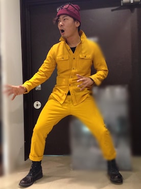 「TAKEO KIKUCHI（タケオキクチ）のアイテム（ブーツ）」を使った、Ayato Kaminaさん（メンズ・171cm）の秋コーディネート