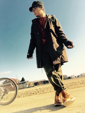 Ayato Kaminaさん（メンズ・171cm）の冬コーディネート
