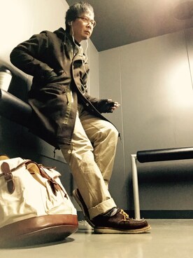 Ayato Kaminaさん（メンズ・171cm）の冬コーディネート