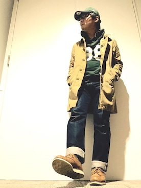 Ayato Kaminaさん(メンズ・171cm)の冬コーディネート