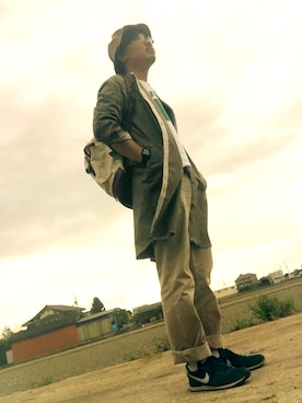 MAKOTO AI Kaminaさん（メンズ・171cm）の春コーディネート