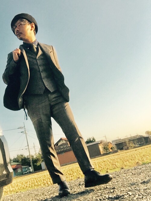 Ayato Kamina｜TAKEO KIKUCHIのスーツジャケットを使ったコーディネート - WEAR