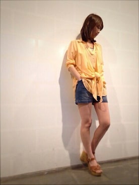 「グラミチ」｜「アイテム（ワンピース/ドレス）」を使った、tashimanaさん（レディース・160cm）の春コーディネート