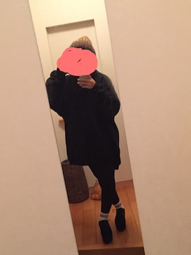 「厚底」｜愛香さん（レディース・157cm）の冬コーディネート