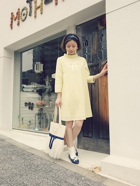 「Aラインワンピース」｜F i.n.tさん（レディース・157cm）の春コーディネート