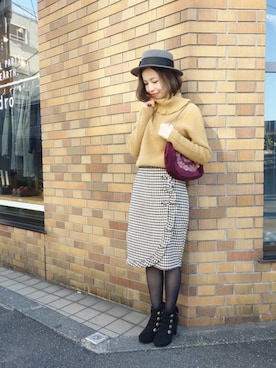 F i.n.tさん(レディース・157cm)の冬コーディネート