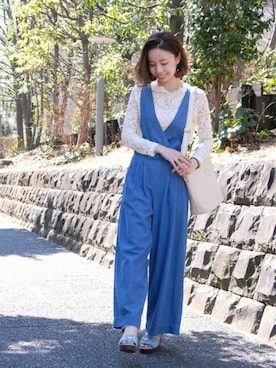 F i.n.tさん（レディース・157cm）の春コーディネート