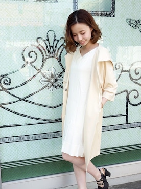 「F i.n.t（フィント）のアイテム（その他アウター）」を使った、F i.n.tさん（レディース・158cm）の春コーディネート