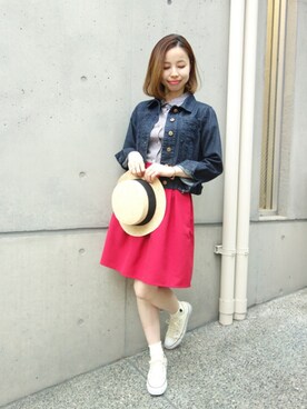 「F i.n.t（フィント）のアイテム（その他アウター）」を使った、F i.n.tさん（レディース・157cm）の春コーディネート