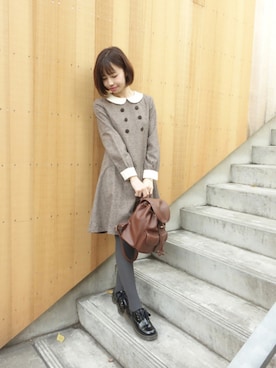 F i.n.tさん(レディース・157cm)の冬コーディネート