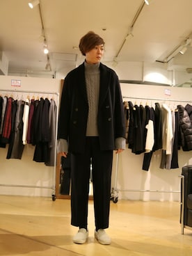 Lui's 池袋 STAFF  芳村さん（メンズ・183cm）の冬コーディネート