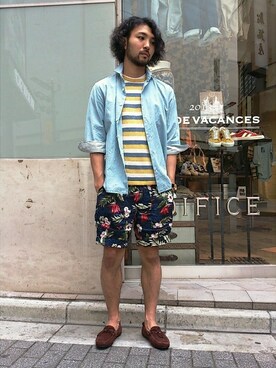 EDIFICE新宿店さん(メンズ・170cm)の夏コーディネート