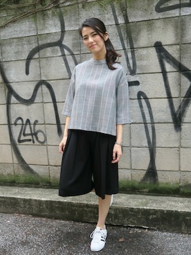 「クロップド」｜Akikoさん（レディース・167cm）の春コーディネート