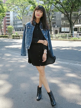 「GAP（ギャップ）のアイテム（ジャケット/アウター）」を使った、Akikoさん（レディース・167cm）の秋コーディネート