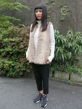 「GAP（ギャップ）のアイテム（ニット/セーター）」を使った、Akikoさん（レディース・167cm）の秋コーディネート