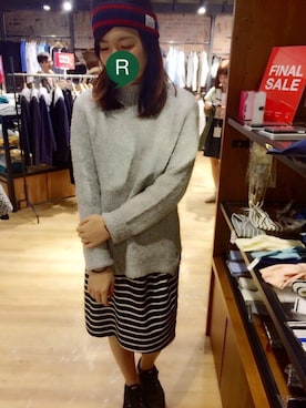 「ESPRIT（エスプリ）のアイテム（ワンピース/ドレス）」を使った、Rさん（レディース・160cm）の冬コーディネート