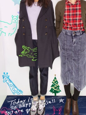 「PRPS（ピーアールピーエス）のアイテム（ジャケット/アウター）」を使った、おの  らんさん（レディース・160cm）の冬コーディネート