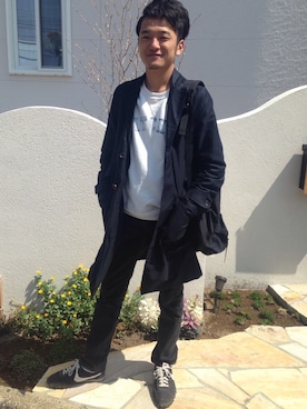 「春コート」｜shuuuuuuさん（メンズ・170cm）の春コーディネート