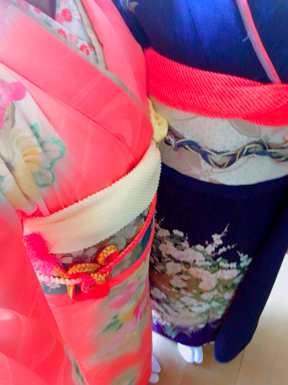 「着物、結婚式」｜「kimonoのアイテム（浴衣、ピンク系）」を使った、あんなすびさん（レディース・155cm）の秋コーディネートの1枚目の写真