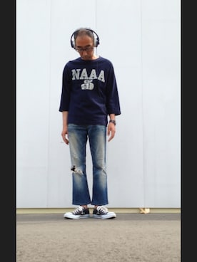 「アイテム（CD）」を使った、nabuさん（メンズ・165cm）の春コーディネート