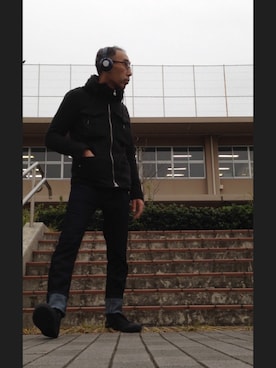 「スキニーデニム」｜「アイテム（CD）」を使った、nabuさん（メンズ・165cm）の秋コーディネート
