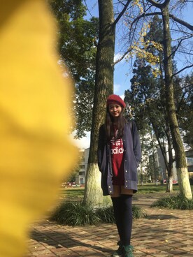 「adidas（アディダス）のアイテム（ワンピース/ドレス）」を使った、蟹蟹蟹蟹蟹🦀さん（レディース・170cm）の夏コーディネート