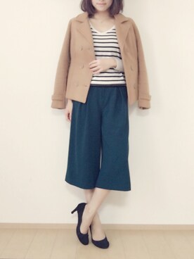 「MINIMUM（ミニマム）のアイテム（パンツ）」を使った、maiさん（レディース・170cm）の冬コーディネート