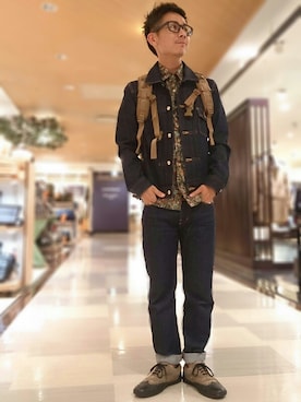 「アイテム（ブルゾン）」を使った、matsu★さん（メンズ・167cm）の秋コーディネート